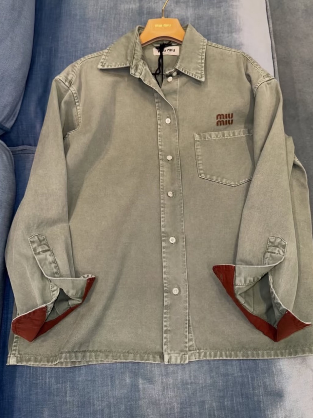 Miu Miu Washed gabardine shirt It36 - Picture 8 of 8